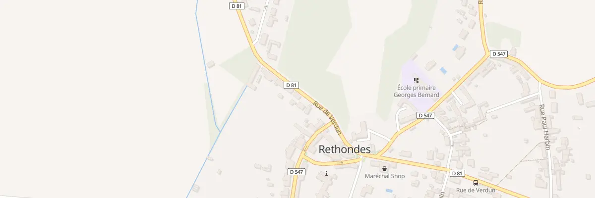 Plan du 27 Rue de Verdun à Rethondes