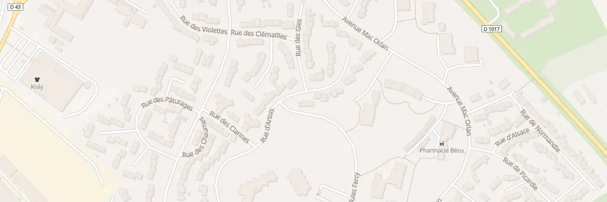 Plan du 34 Rue d’Artois à Péronne