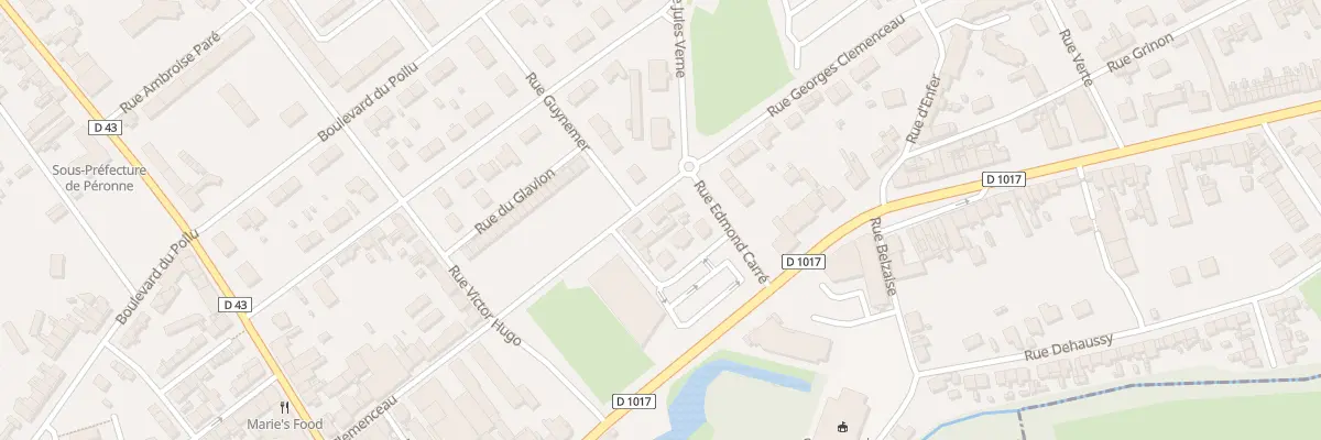 Plan du 50 Rue Georges Clémenceau à Péronne
