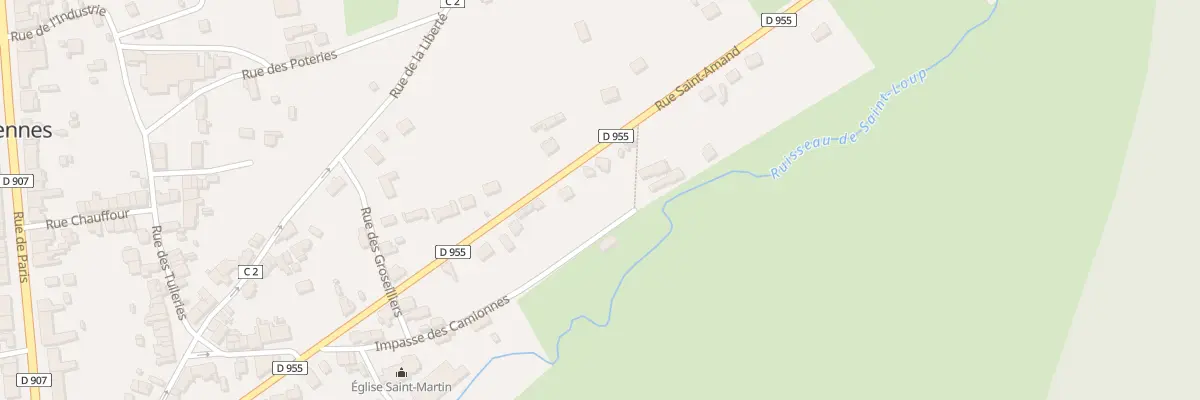 Plan du 34 Rue St Amand à Myennes