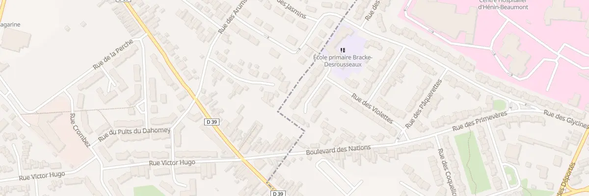 Plan du 70 Rue des Capucines à Hénin-Beaumont