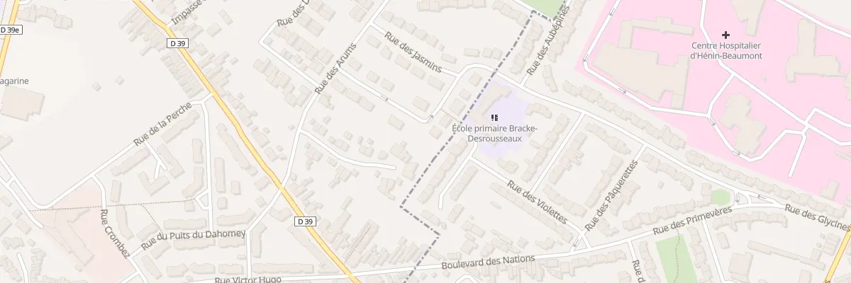 Plan du 14 Rue des Lilas à Montigny-en-Gohelle