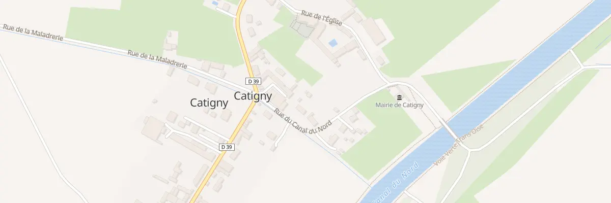Plan du 5 Rue du Canal du Nord à Catigny