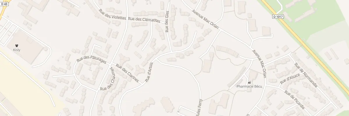 Plan du 36 Rue d’Artois à Péronne