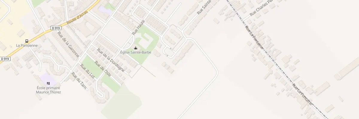 Plan du 29 Rue Sainte Barbe à Drocourt