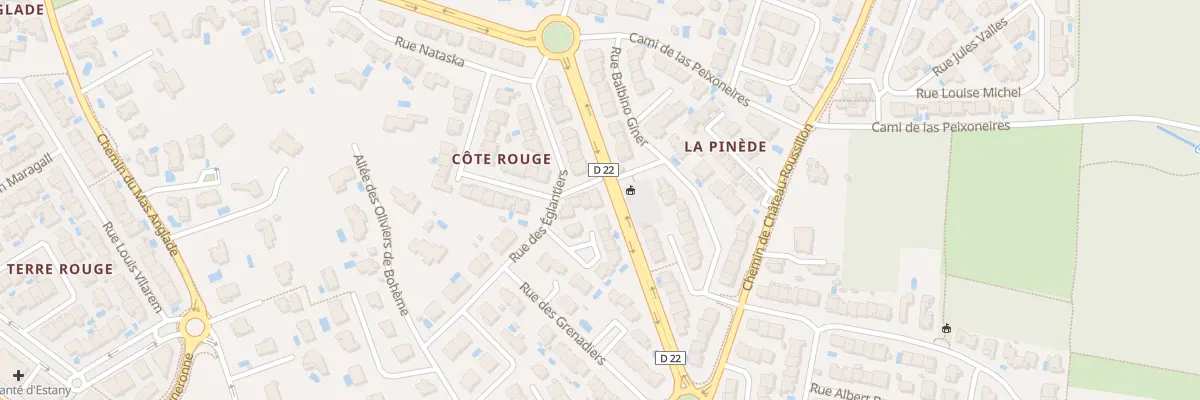 Plan du 10 Rue des Eglantiers à Cabestany