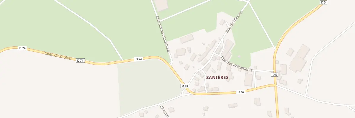 Plan du 5114 Zanieres à Saulzet-le-Froid