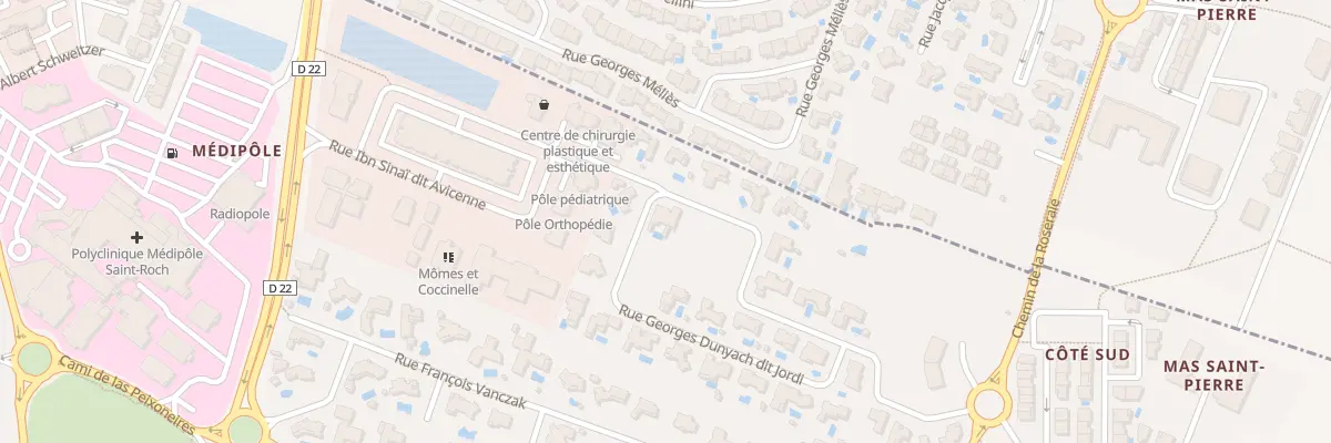 Plan du 21 Rue Georges Dunyach à Cabestany
