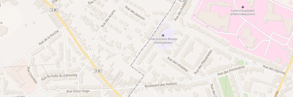 Plan du 28 Rue des Capucines à Hénin-Beaumont