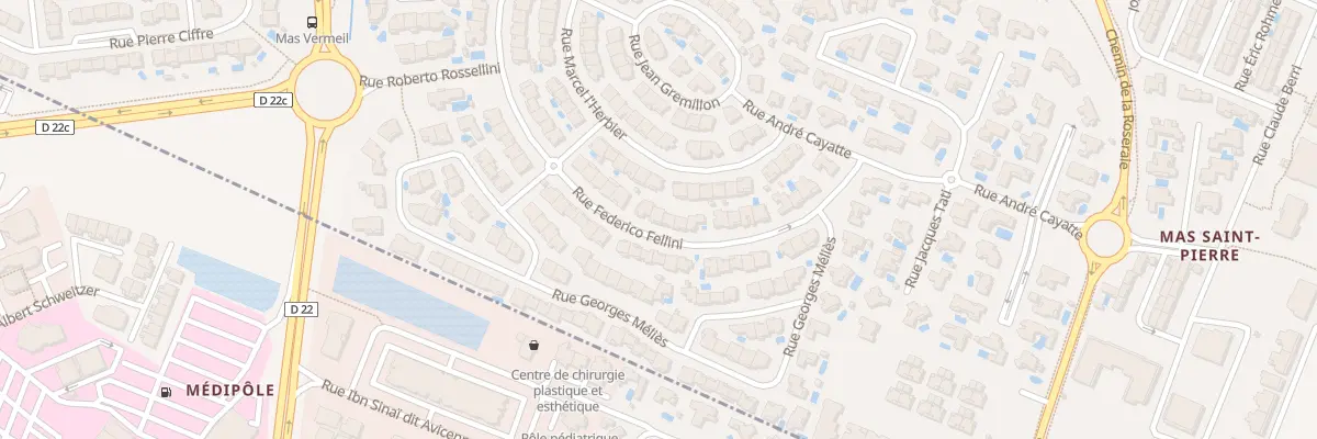 Plan du 30 Rue Federico Fellini à Perpignan