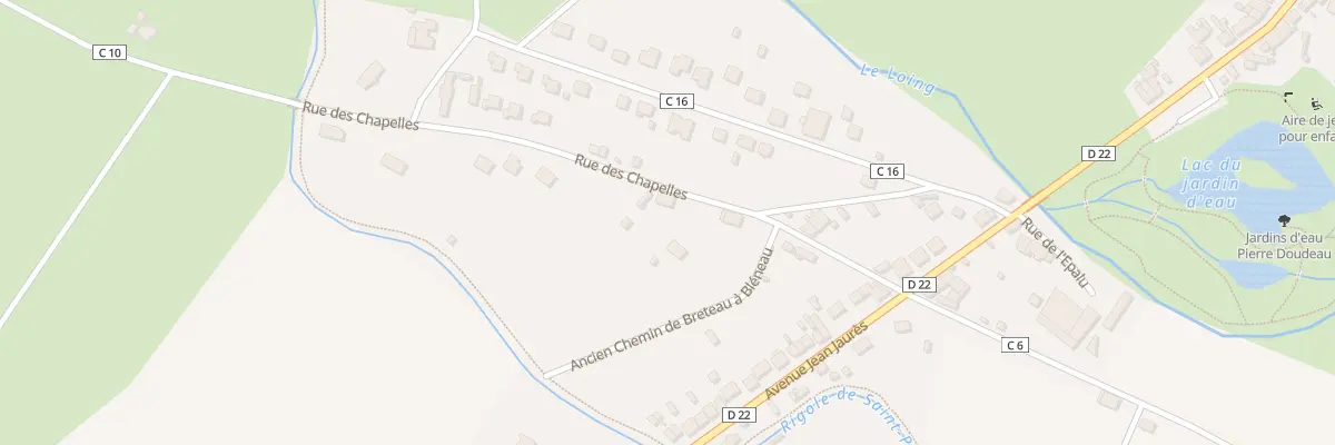 Plan du 9 Rue des Chapelles à Bléneau