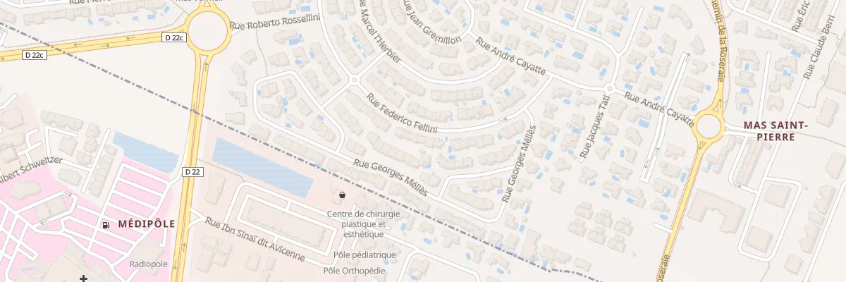 Plan du 23 Rue Federico Fellini à Perpignan