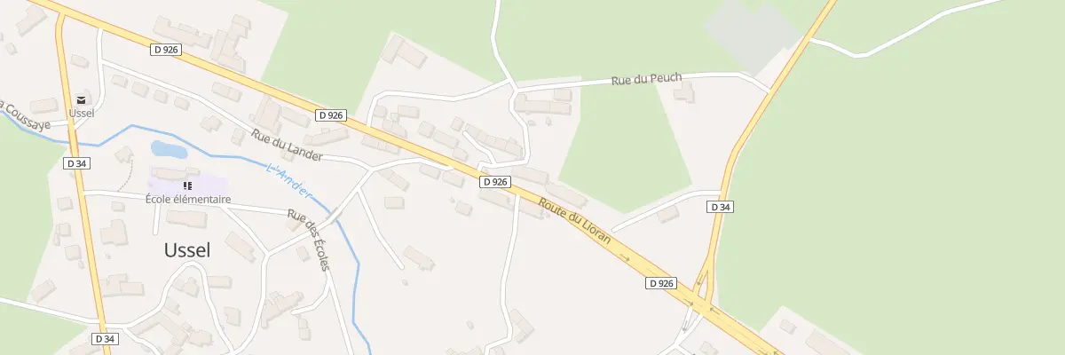 Plan du 16 Rte du Lioran à Ussel
