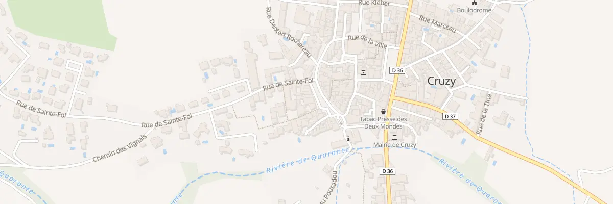 Plan du 17 Rue du Portanel à Cruzy