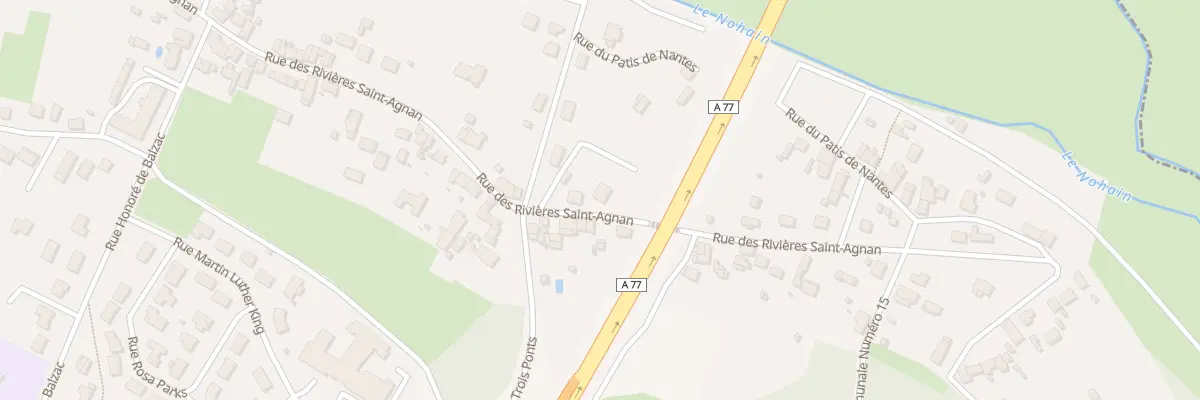 Plan du 91 Rue Rivieres Saint Agnan à Cosne-Cours-sur-Loire