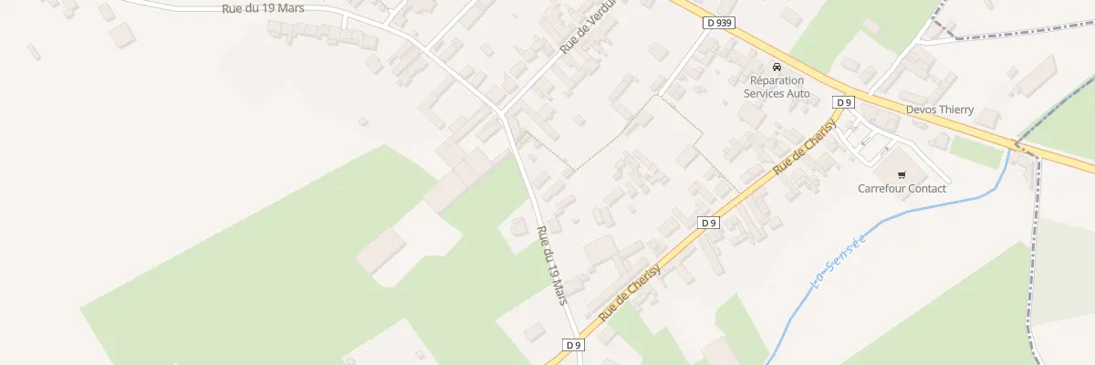 Plan du 5 Rue du 19 Mars à Vis-en-Artois
