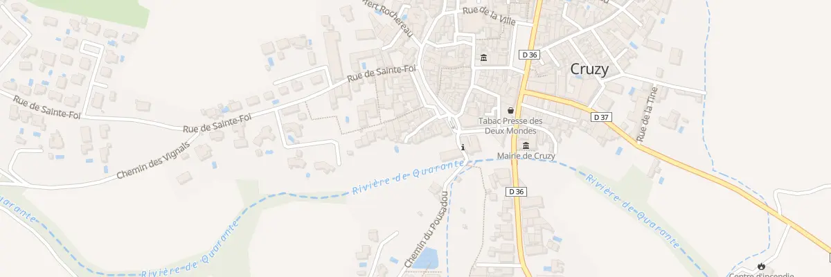Plan du 5180 Rue du Portanel à Cruzy