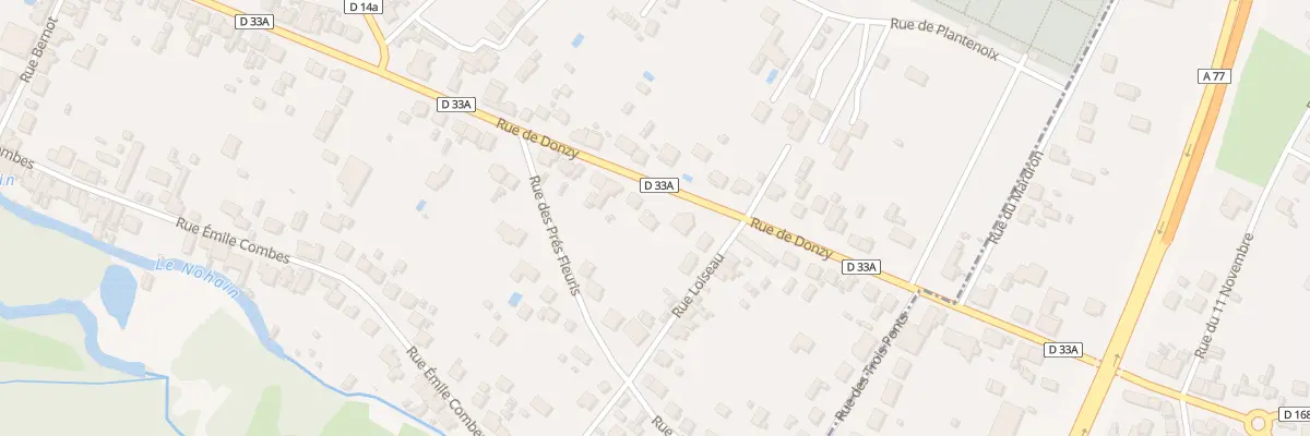 Plan du 158B Rue de Donzy à Cosne-Cours-sur-Loire