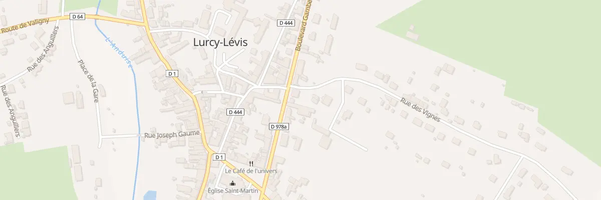 Plan du 23 Bd Gambetta à Lurcy-Lévis