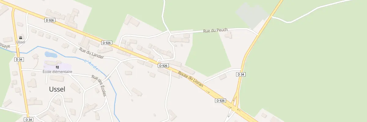 Plan du 6 Rue de Langlade à Ussel