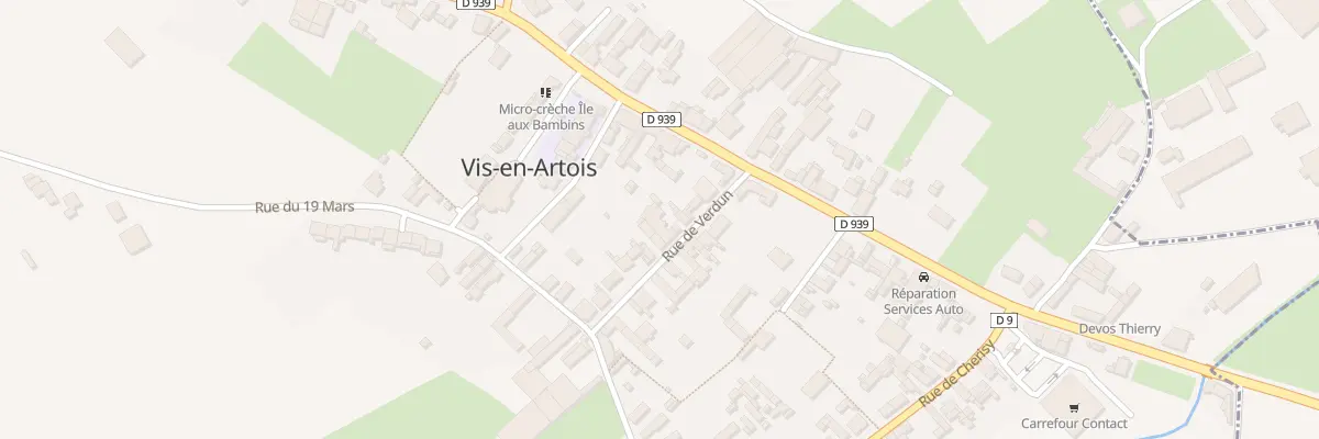 Plan du 5 Rue de Verdun à Vis-en-Artois