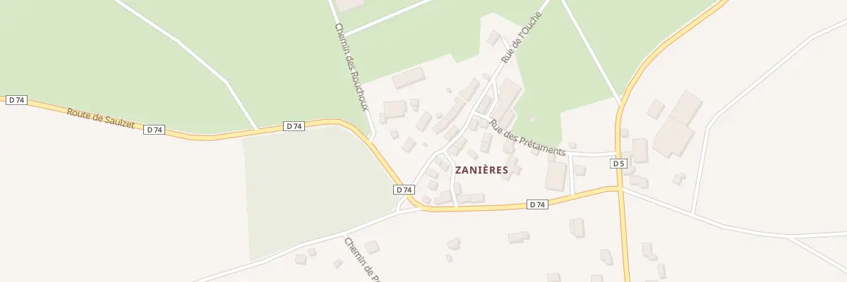 Plan du 5225 Zanieres à Saulzet-le-Froid