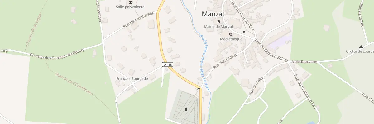 Plan du 12 Rue des Platanes à Manzat