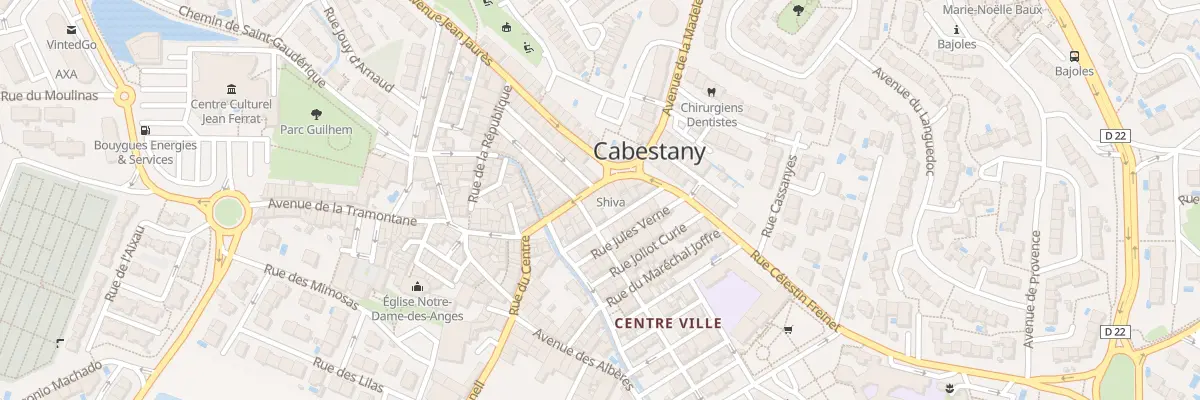 Plan du 28 Rue Gambetta à Cabestany