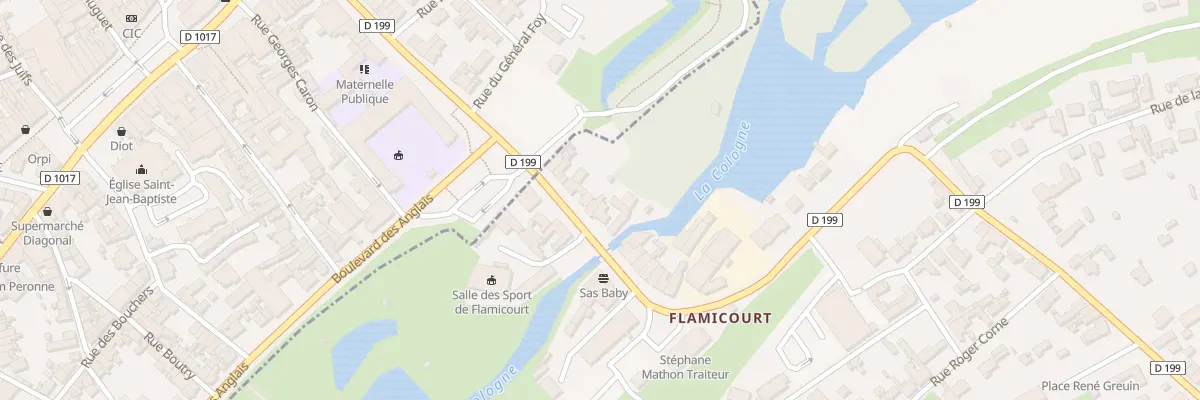 Plan du 9 Av de la Gare à Doingt