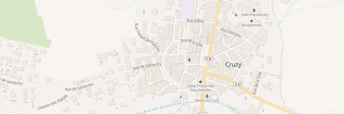 Plan du 5108 Pl de l’Eglise à Cruzy
