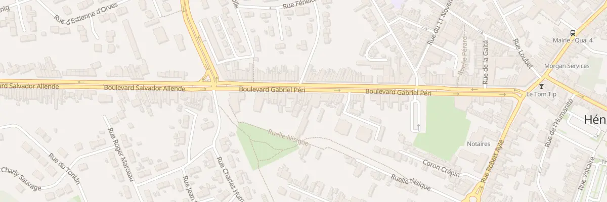 Plan du 333 Bd Gabriel Péri à Hénin-Beaumont