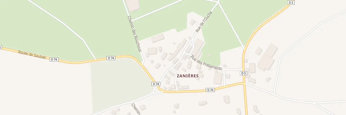 Plan du 5115 Zanieres à Saulzet-le-Froid