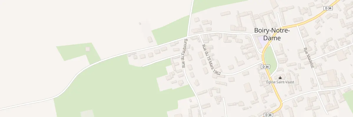 Plan du 11 Rue du Faubourg à Boiry-Notre-Dame