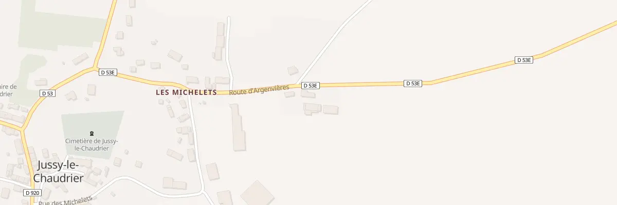 Plan du 10 Rte d’Argenvières à Jussy-le-Chaudrier