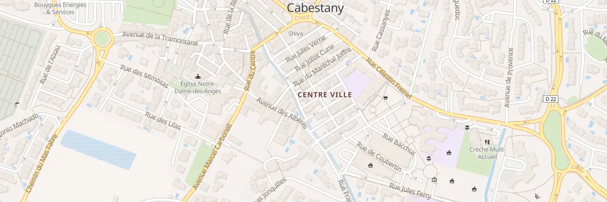 Plan du 5 Rue Georges Clémenceau à Cabestany