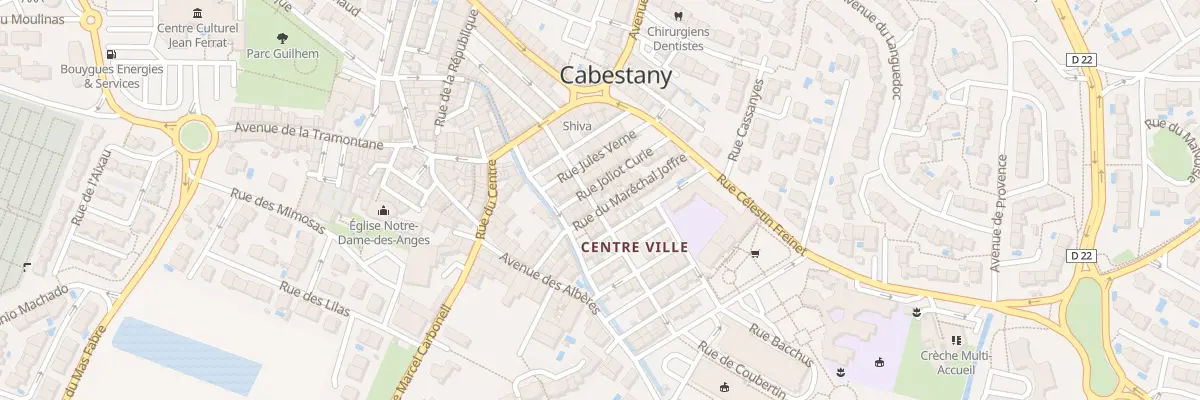 Plan du 9 Rue Francois Arago à Cabestany