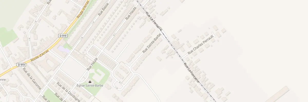 Plan du 7 Rue Sainte Barbe à Drocourt