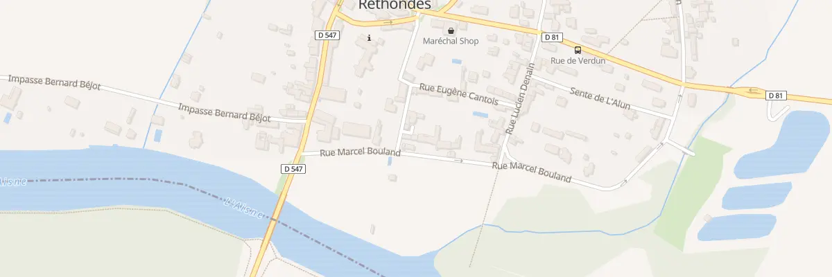 Plan du 4 Rue Croizette à Rethondes