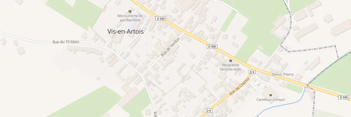 Plan du 8 Rue de Verdun à Vis-en-Artois
