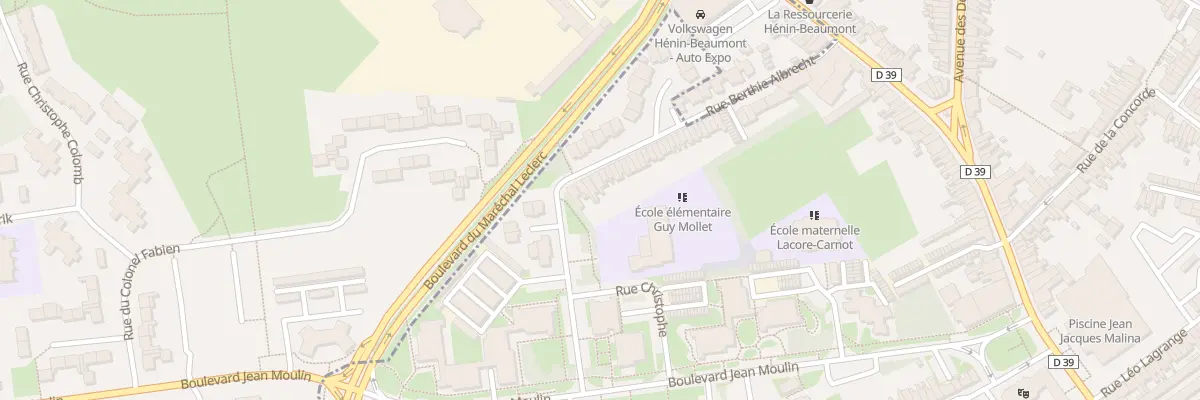 Plan du 219 Rue Berthie Albrecht à Hénin-Beaumont