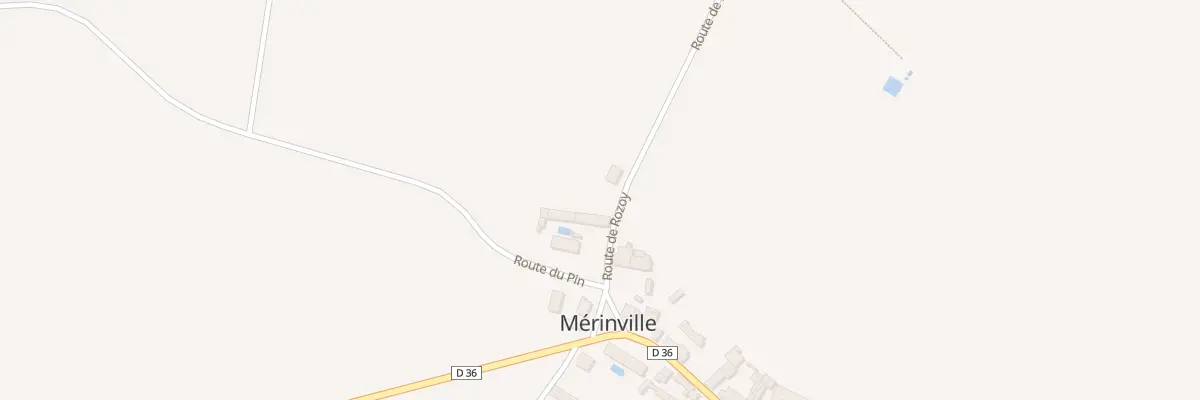 Plan du 3 Rte de Rozoy à Mérinville