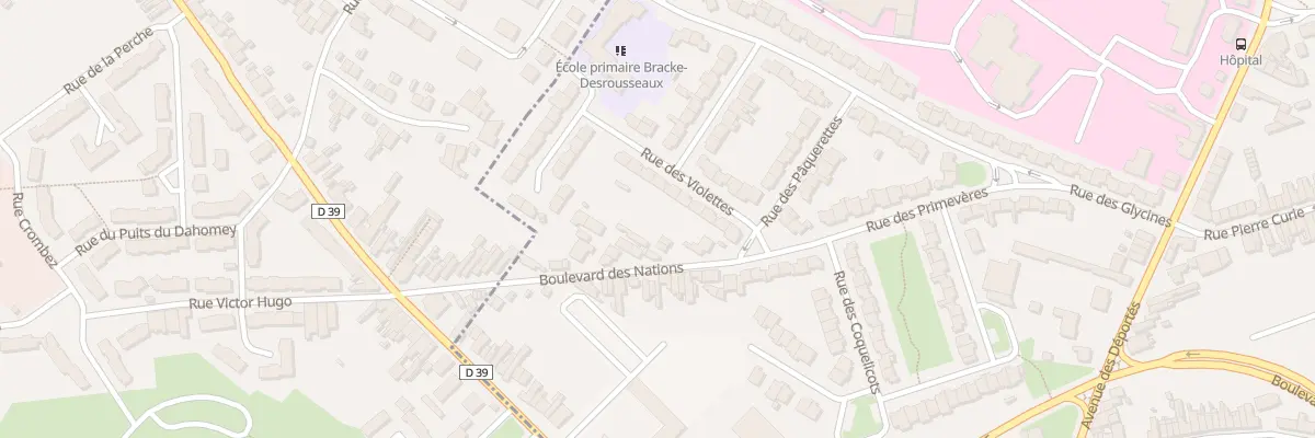 Plan du 209 Bd des Nations à Hénin-Beaumont