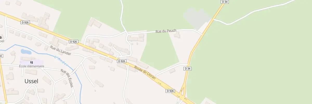 Plan du 7 Rue du Peuch à Ussel