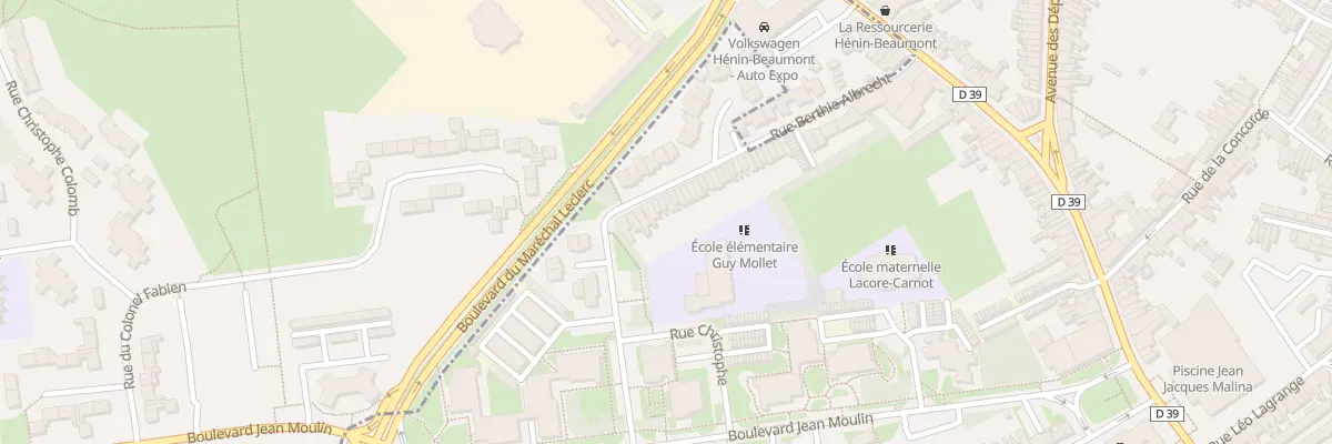 Plan du 201 Rue Berthie Albrecht à Hénin-Beaumont