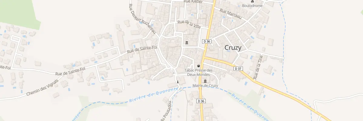 Plan du 5287 Rue de la Placette à Cruzy