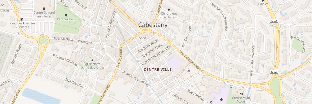 Plan du 10 Rue Mal Joffre à Cabestany