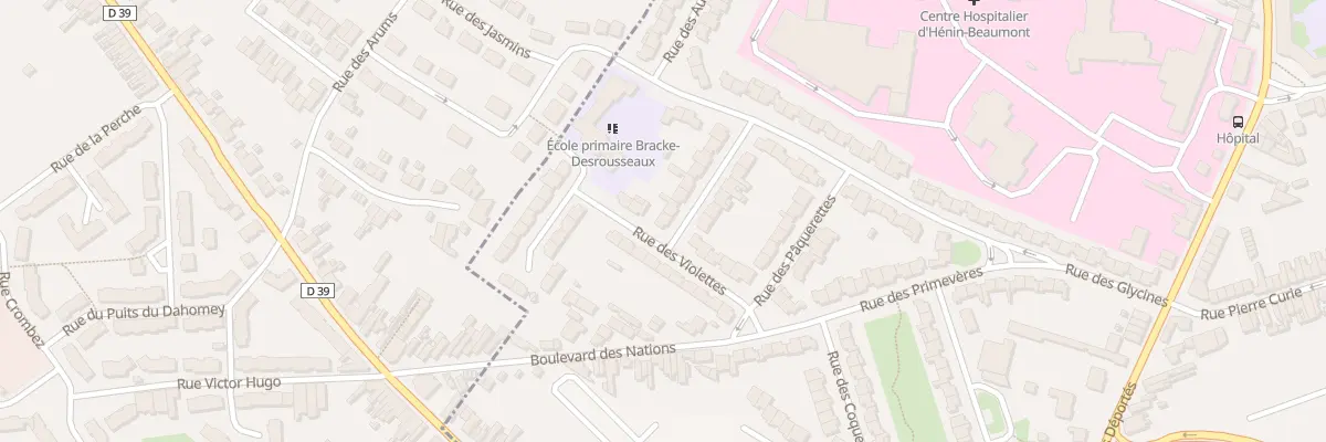 Plan du 86 Rue des Eglantines à Hénin-Beaumont