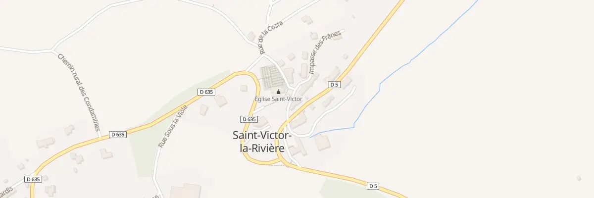 Plan du 5005 Saint Victor à Saint-Victor-la-Rivière