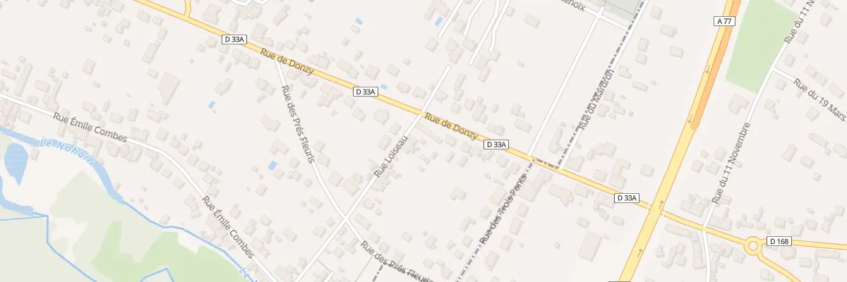 Plan du 1 Rue Loiseau à Cosne-Cours-sur-Loire