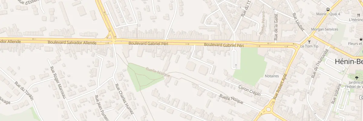 Plan du 283 Bd Gabriel Péri à Hénin-Beaumont
